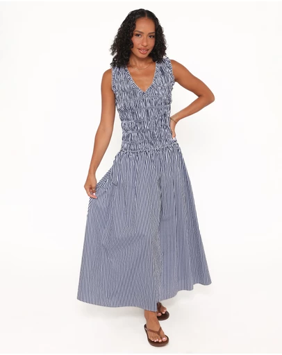 Petal & Pup - Kirrilee Maxi Dress - Blue Stripe
