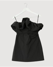 Revibe - Repaired Shona Joy Campbell Strapless Bubble Mini Dress - AU 8