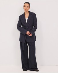 Calli - Rhode Pinstripe Blazer