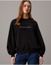 Calvin Klein Jeans - Relaxed Chenille Monogram Sweatshirt