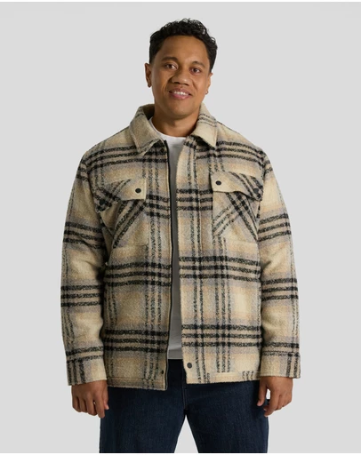 Johnny Bigg - Padded Check Zip Thru Jacket
