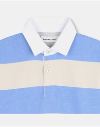 Billieblush - Long Sleeve Stripe Polo Shirt - Kids-Teens