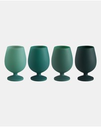 porter green - stemm | silicone unbreakable wine glasses