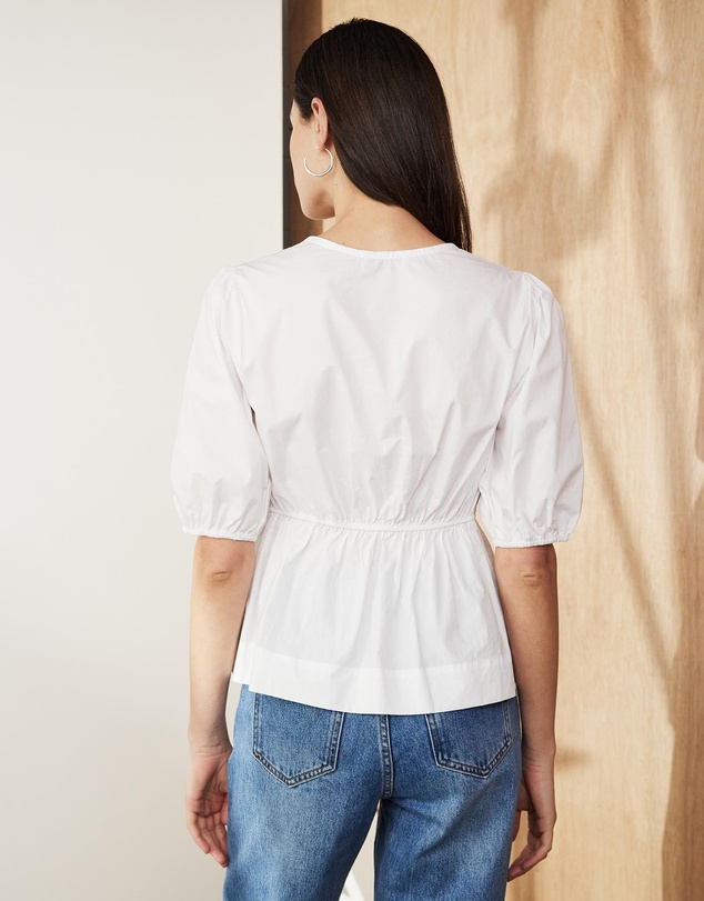 Atmos&Here - Indee Cotton Bow Shirt