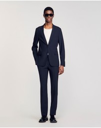 Sandro - Formal Destructure Wool Stretch Jacket