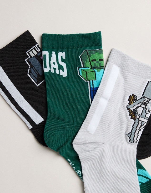 adidas Performance - 3-Pack Adidas x Minecraft Socks - Kids
