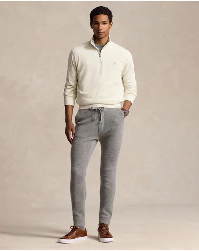Luxury Jersey Quarter-Zip Pullover- ICONIC EXCLUSIVE