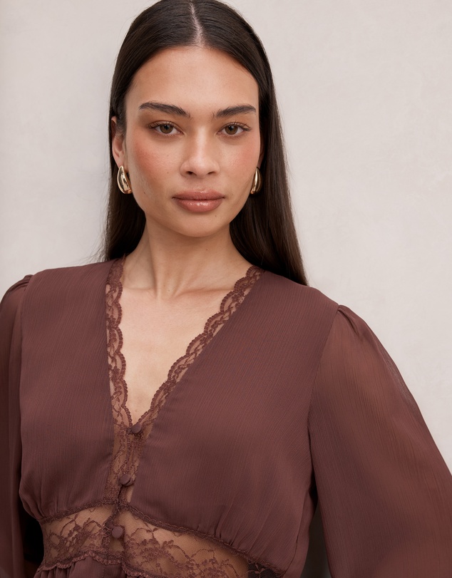 Forever New - Matilda Lace Detail Blouse
