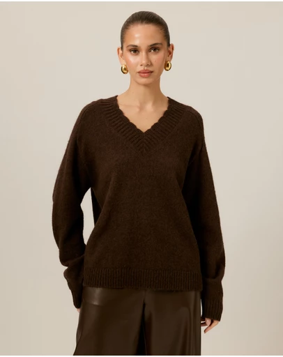 Tussah - Georgia V-Neck Relaxed Jumper