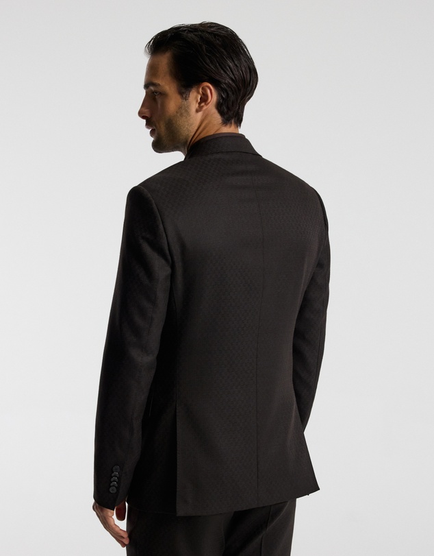Calibre - Jacquard Wool Suit Jacket Chocolate