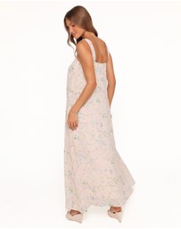 Petal & Pup - Caroline Maxi Dress - Pastel Pink Floral