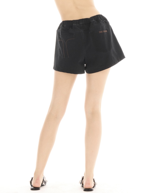 THE TALES - Hailey Pull On Denim Sports Shorts
