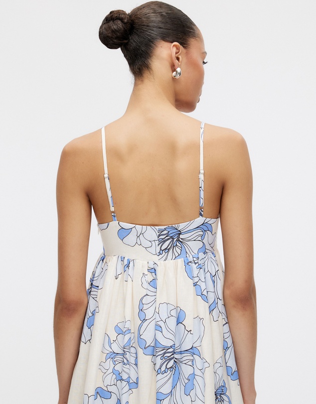 Minima Esenciales - Rosa Linen Maxi Dress