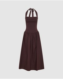Shona Joy - Aliah Halter Tie Midi Dress