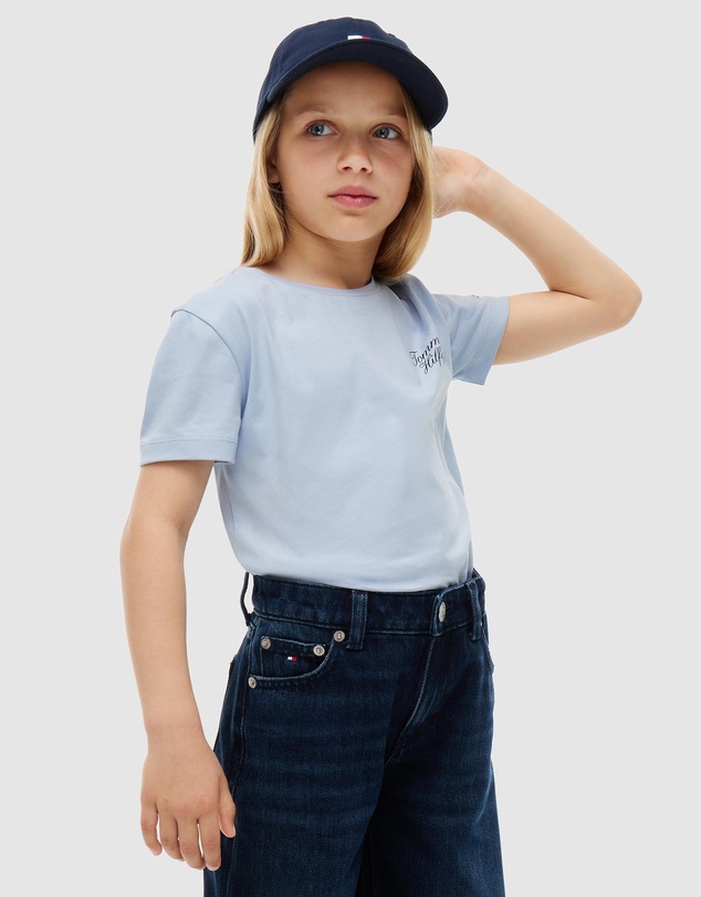 Tommy Hilfiger - Girls 8-16 Logo Crew Neck T-Shirt - Teens