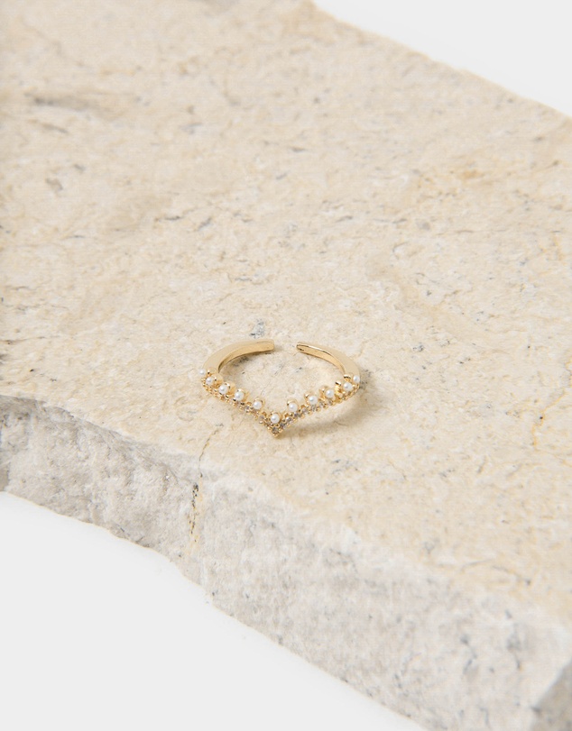Forcast - Jazmine 16k Gold Plated Brass Ring