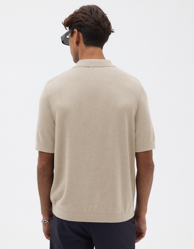AERE - Silk Blend Textured Stripe Knit Shirt