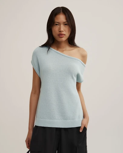 Witchery - Asymmetric Short Sleeve Slouch Knit