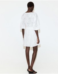 M.N.G - Embroidered Short Dress