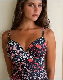 Nip Tuck Swim - Fleur Fiesta Isla DD/E Underwire One Piece