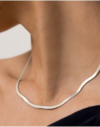 SAINT VALENTINE - Sphinx 3mm Snake Chain Necklace - Silver