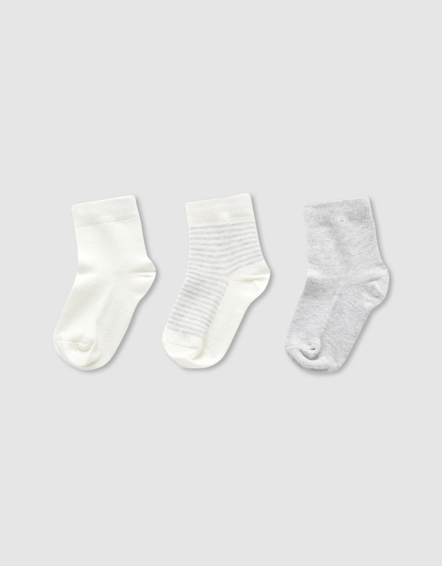 Purebaby - 3 Sock Pack-Kids-Babies