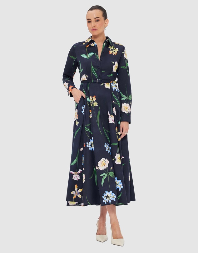LEO LIN - Zara Shirt Midi Dress