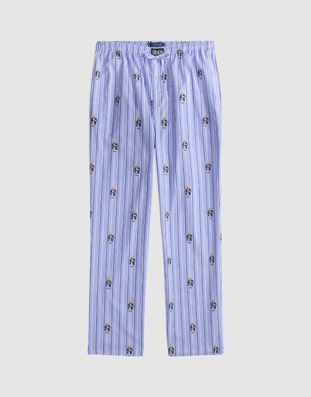 Polo Ralph Lauren - Polo Bear Striped Cotton Pajama Pants