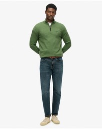 Superdry - Wool Blend Half Zip Slim Fit Jumper