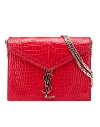Pre-Loved by Azura Reborn - Pre-Loved Croc Embossed Leather Monogram Cassandra Clasp Bag