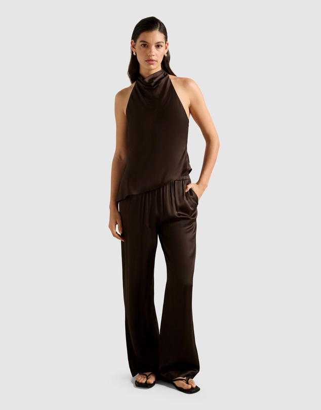 Forever New - Skyler Halter Neck Satin Top