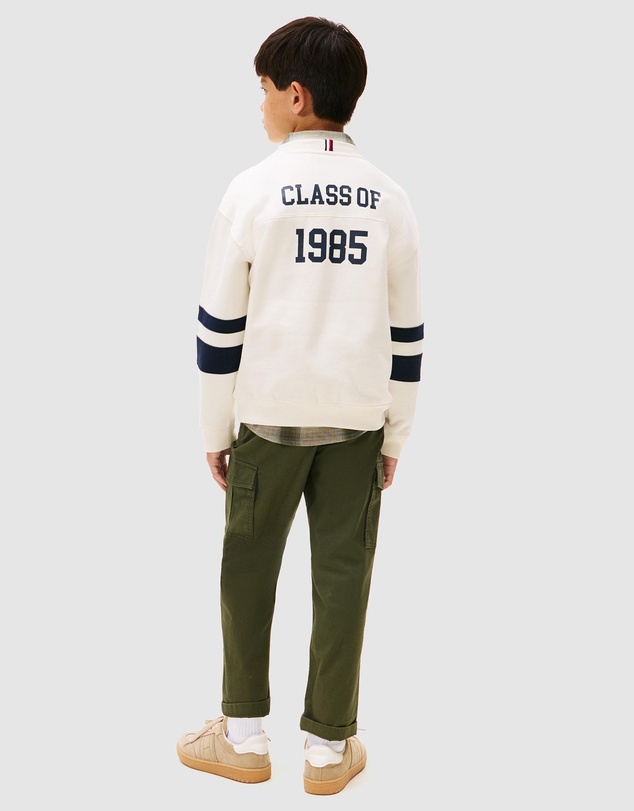Tommy Hilfiger - Varsity Back Logo Colour-Blocked Sweatshirt - Kids