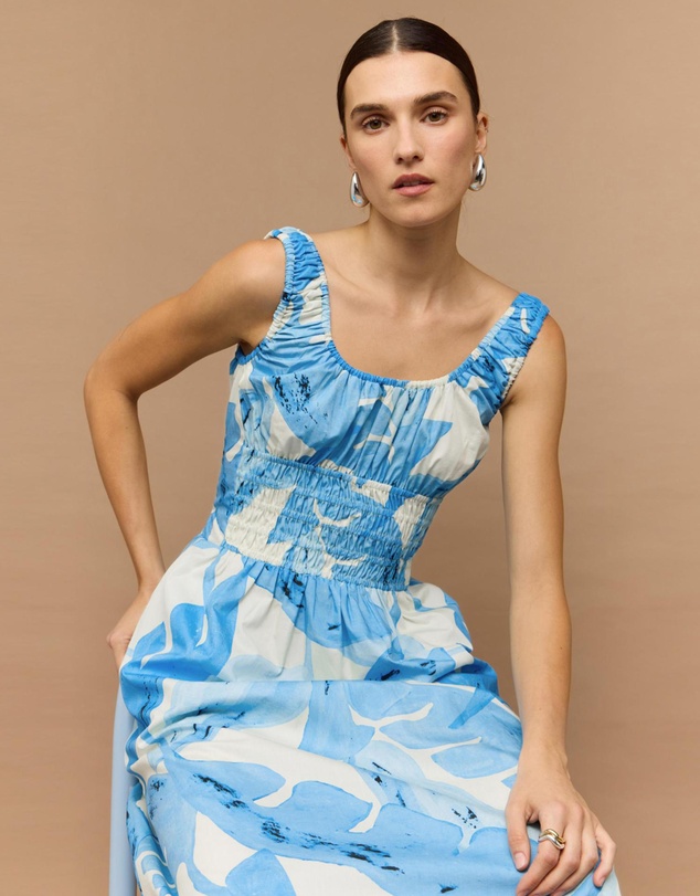 Staple the Label - Leilani Shirred Midi Dress