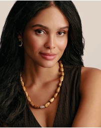 THOMAS SABO - THOMAS SABO Elyndra Necklace with Yellow Jasper Beads