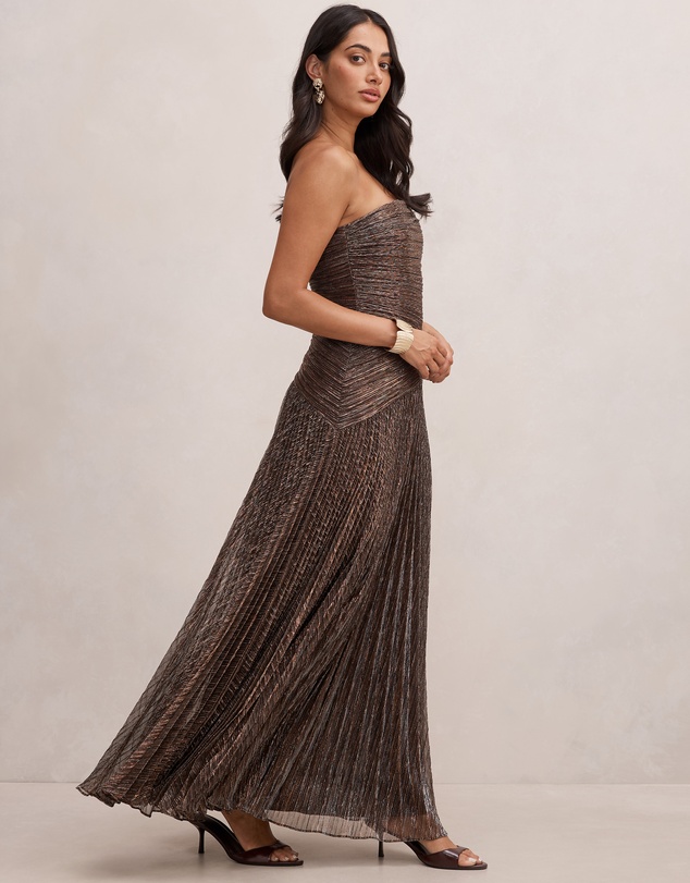Forever New - Sofia Strapless Plisse Maxi Dress