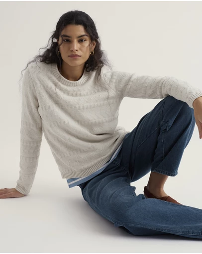Seasalt - Seasalt Cornwall Neutrals Kinter Organic Cotton Jumper