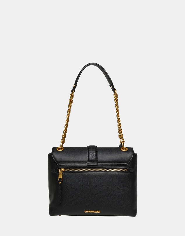 Steve Madden - BPatts-E Black Gold Handbag