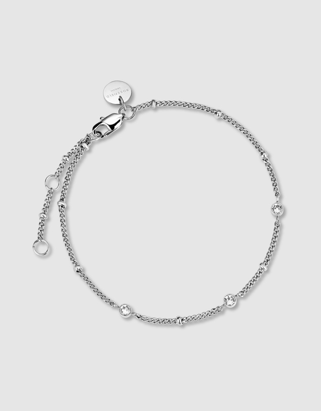 Rosefield - Crystal Silver Tone Bracelet