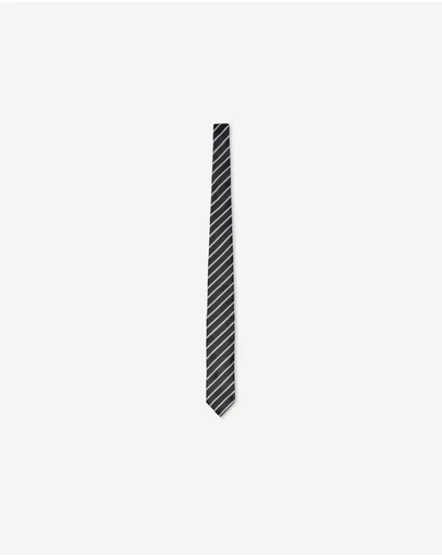 Calibre - Double Stripe Jacquard Silk Tie Black Combo