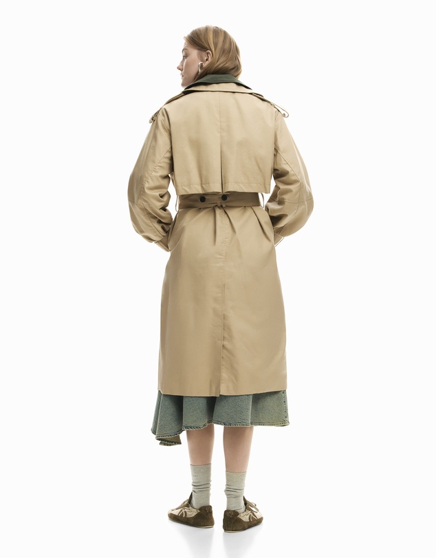 Desigual - Detachable two-tone trench coat