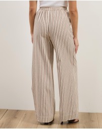 Atmos&Here - Niva Striped Relaxed Pants