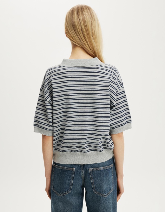 Cotton On - SS Boxy Polo Knit Jumper