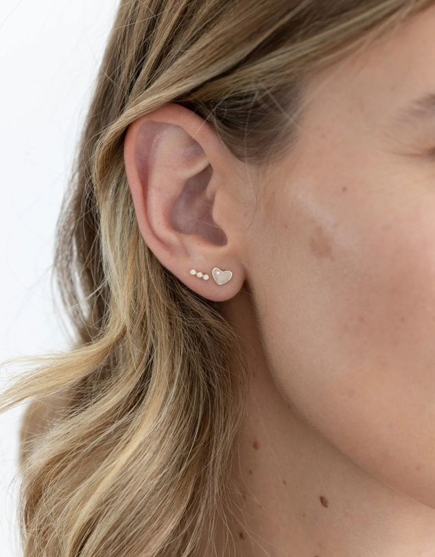 Luna Rae - Solid Gold - Sweetheart Studs