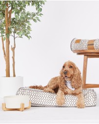 Mog & Bone - Classic Cushion Dog Bed - Mocha Wave