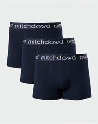 Mitch Dowd - Mens Bamboo Trunk 3 Pack - Navy