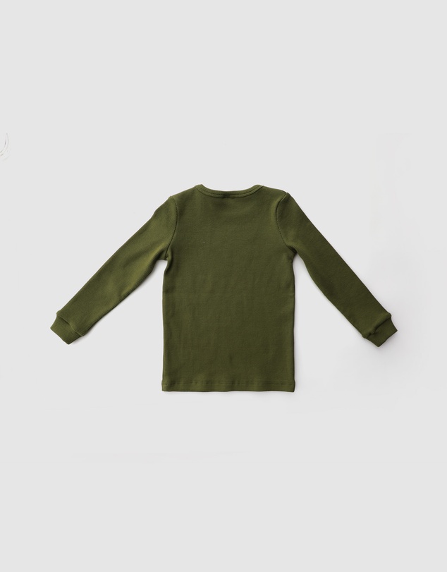 WITH LOVE FOR KIDS - Basics Thick Ribbed Long Sleeve Top - Kids