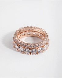 Lovisa - Rose Gold Double Band Set Ring