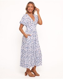 Petal & Pup - Roberts Maxi Dress - Blue Ditsy Floral