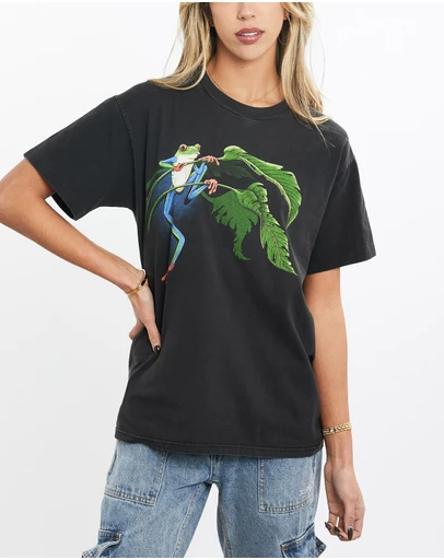 Vintage by The Real Deal - Pre Loved - Vintage 1991 Frog Wildlife Tee
