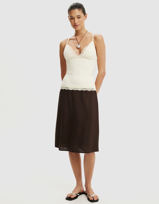 Cotton On - Hold Me Lace Trim Cami